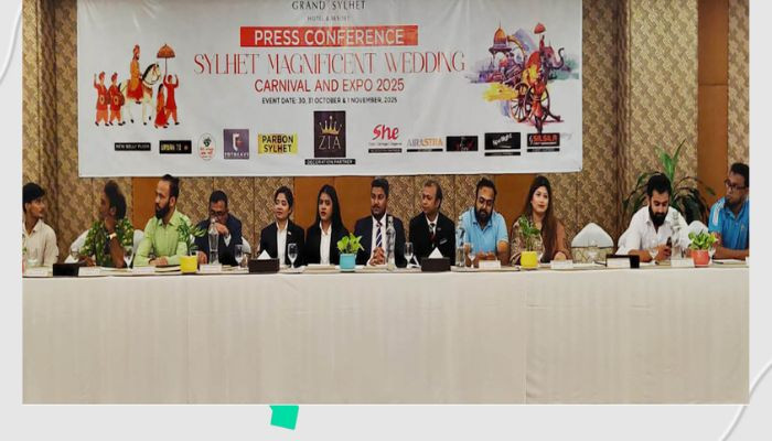 সিলেটে তিনদিনব্যাপী ‘ওয়েডিং কার্নিভাল অ্যান্ড এক্সপো’ আয়োজনে গ্র্যান্ড সিলেট হোটেল অ্যান্ড রিসোর্ট